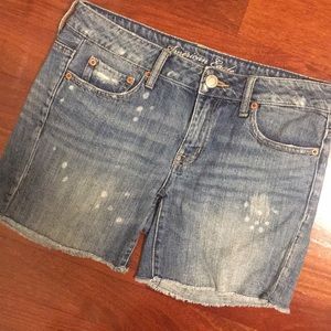 AEO Distressed Boyfriend Jean Shorts - 2
